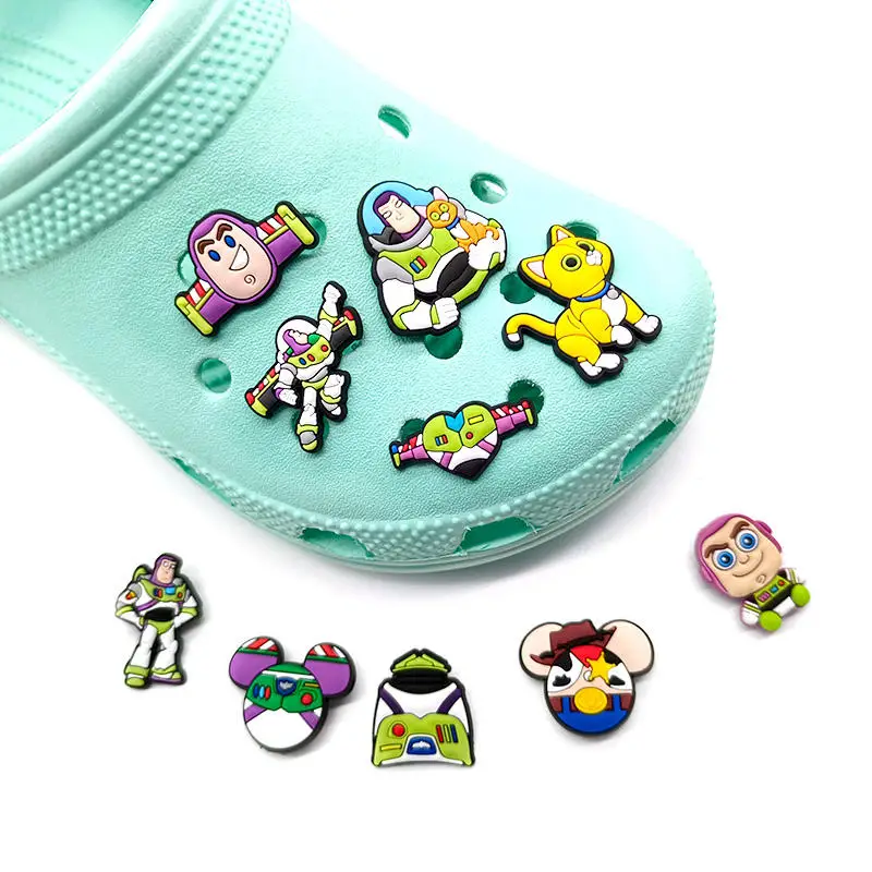 1pcs  Toy Story  Charms Accessories Sneakers Shoe Decorations Pins for Woman Men  Jeans Wholesale