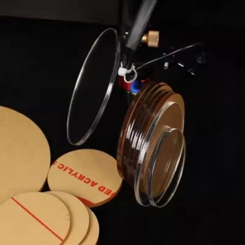 6cm 7cm 8cm 9cm 10cm Okrągły pleksi Przezroczysty przezroczysty arkusz plastikowy płyta akrylowa szkło organiczne