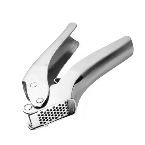 Easy Squeeze Garlic Press, Heavy-duty Stainless Steel Garlic Mincer Crusher with Ergonomic Handle - Kitchen Tools