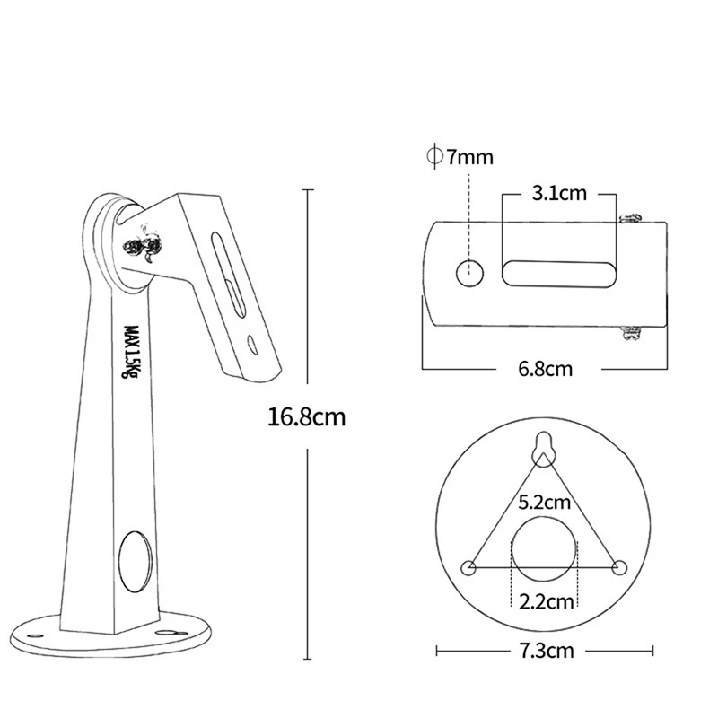 360 Angle Mini Projector Ceiling Mount LED Projector Bracket Holder Mount Wall Hanging Home Monitoring DVR Cameras Rack
