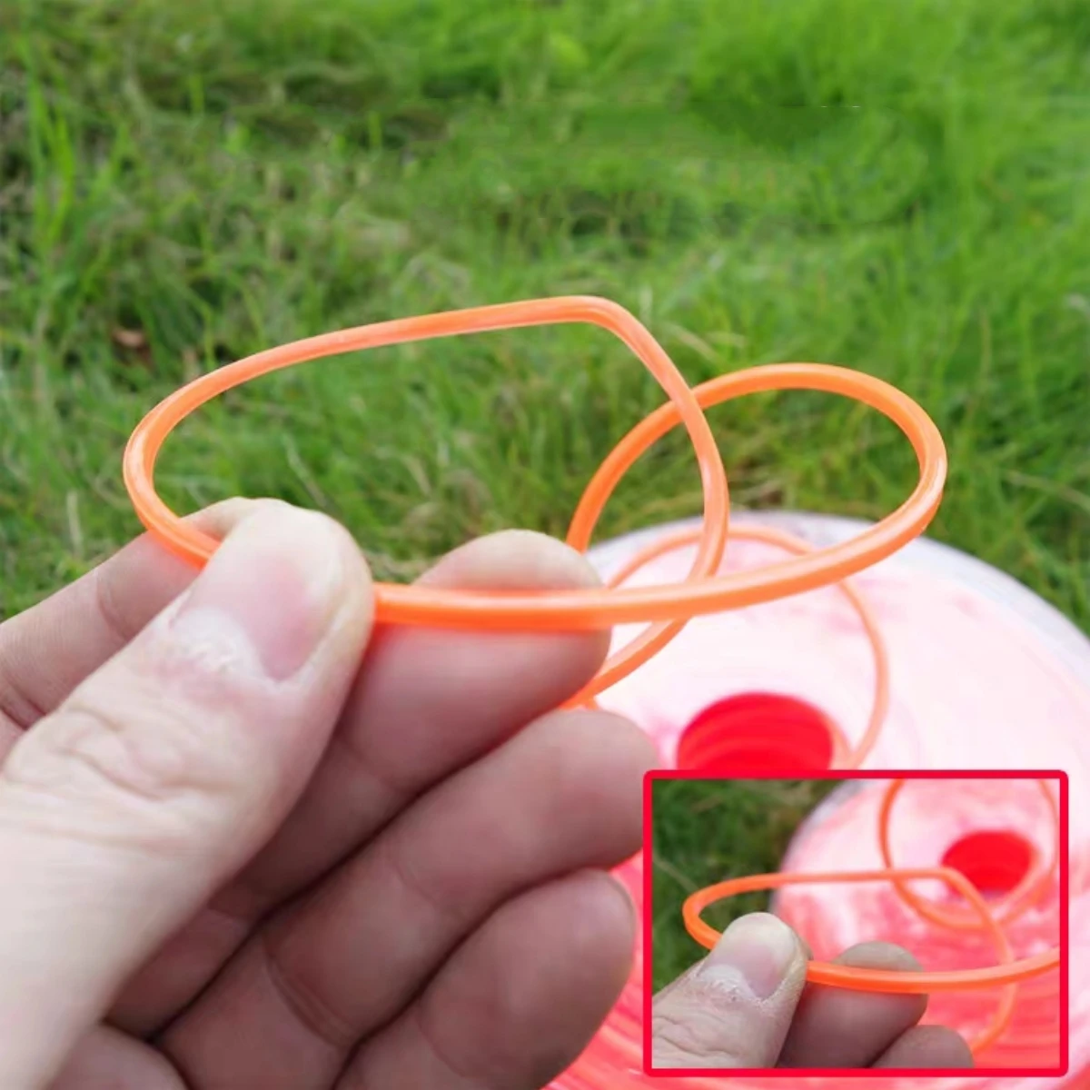 2.4MM * 15M Round Mowing Nylon Line Brush Cutter Strimmer Trimmer Wire Grass Trimmer Head Long Roll Mowing Wire image 2