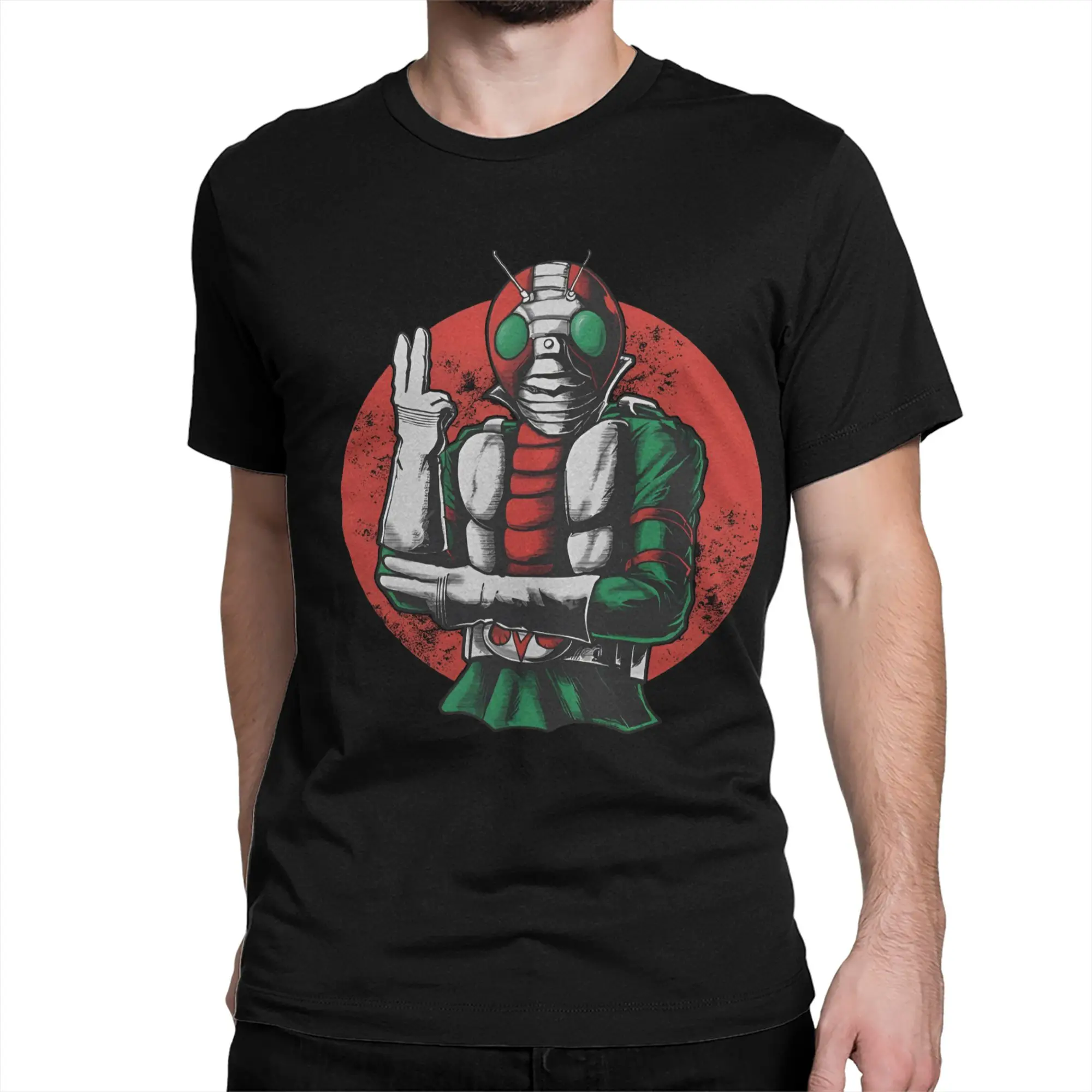 Casual V3 Rider Kamen Rider T-Shirt Men Women's Round Collar Pure Cotton T Shirt  Short Sleeve Tees 4XL 5XL 6XL Clothes