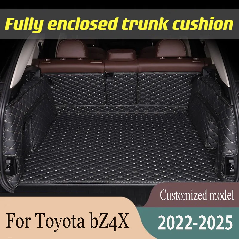 Car Rear Trunk Mat For Toyota bZ4X Subaru Solterra EA10 2022 2023 2024 2025 Dirt-resistant Pads Tray Carpet Mud Auto Accessories