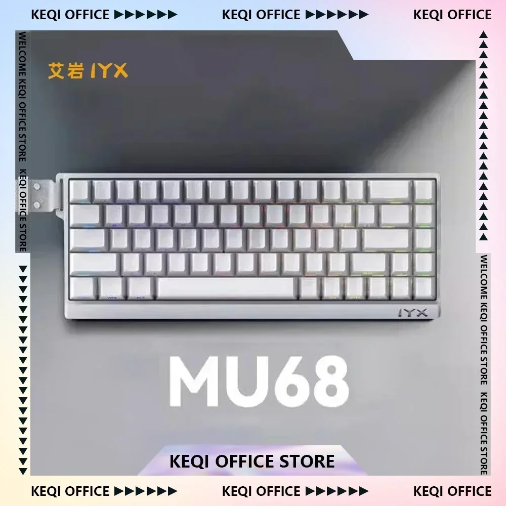 IYX MU68 Pro Magnetic Switch Mechanical Keyboard Hot Swap RGB Backlit E-sports Gamer Aluminium Alloy Keyboard Wired 8k RT0.04