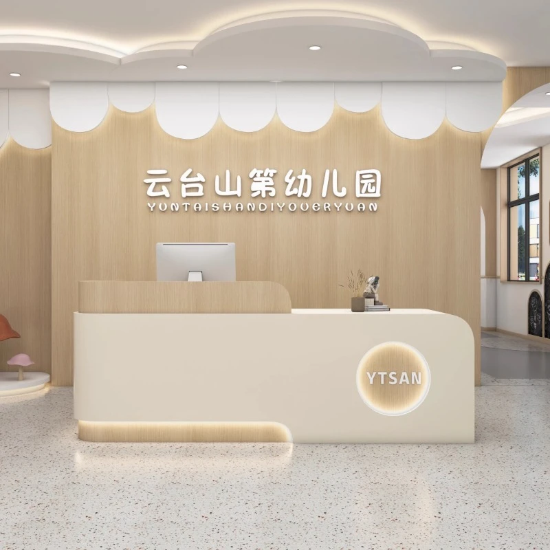 

Room Office Advertising Reception Desk Home Counter Reception Desk Coffee Study Writing Theke Rezeption Luxury Furniture