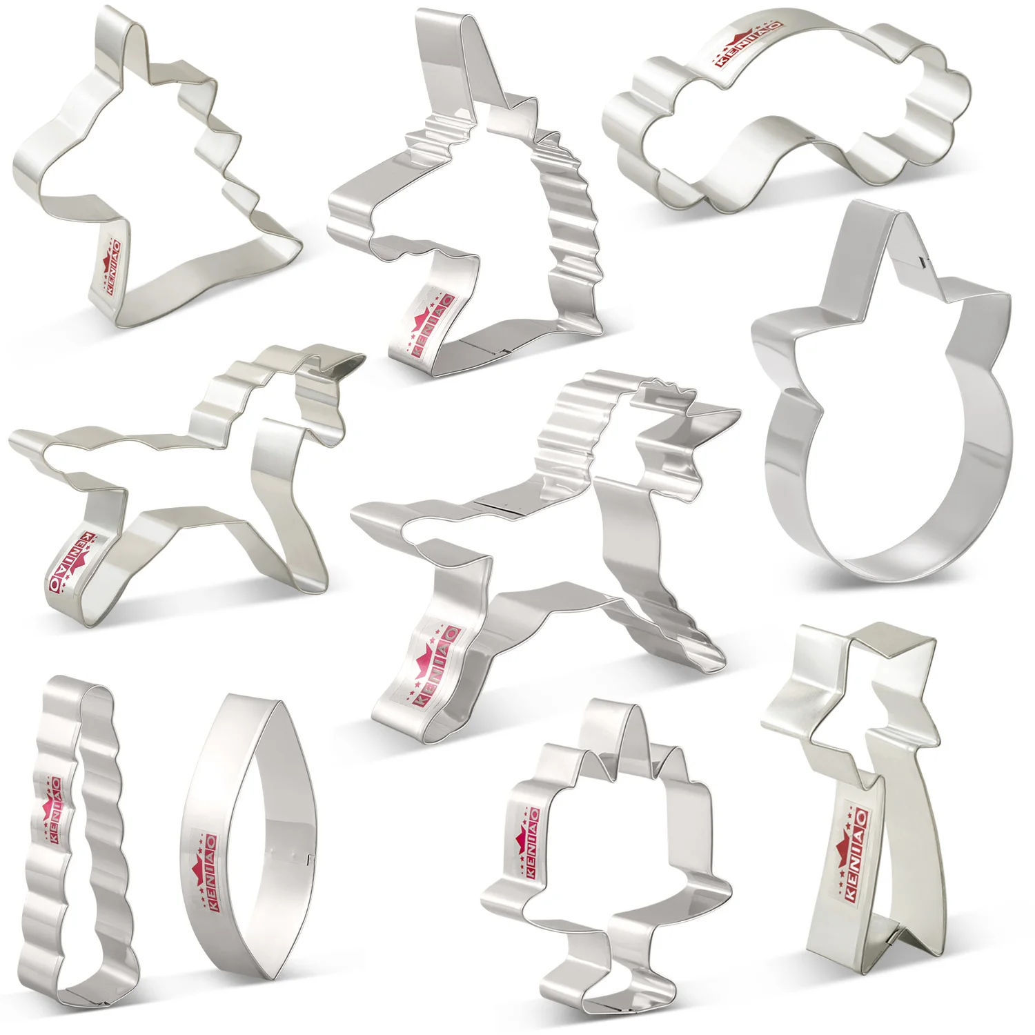 KENIAO Fantasy Unicorn Cookie Cutters