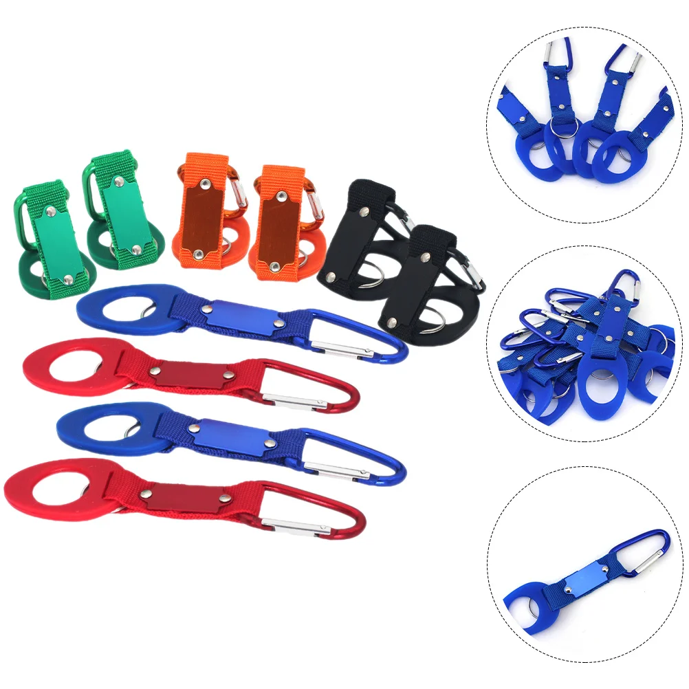 

10pcs Water Bottle Hanging Buckles Wear-Resistant Elastic Bottle Carrier For Outdoor Hiking Climbing Sports Mountaineering