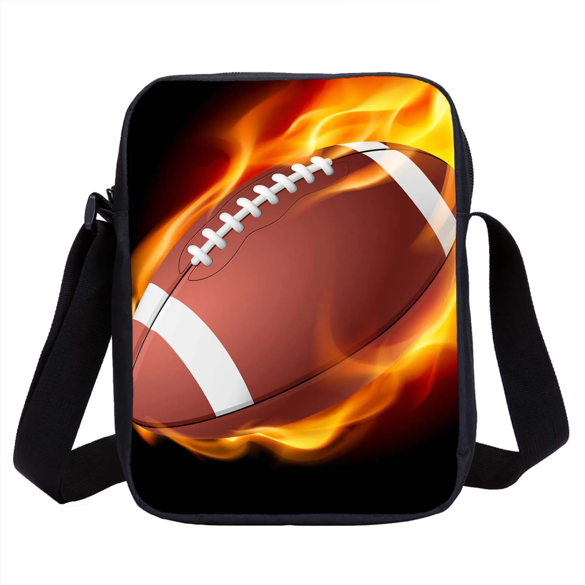 Rugby, Basketball, Football School Bags Phone Bag Shopping Bag Printed Learn, Travel Shoulder Messenger Bag Handbag Best Gift