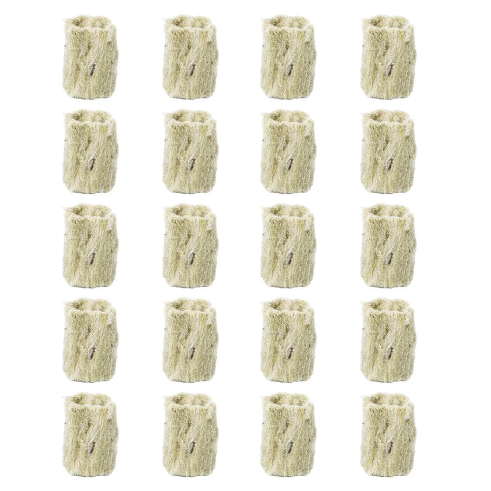 

40pcs Plugs Hydroponics Wool Cubes Soilless Cultivation Starter Blocks Garden Planting Growing Medium Transplanting