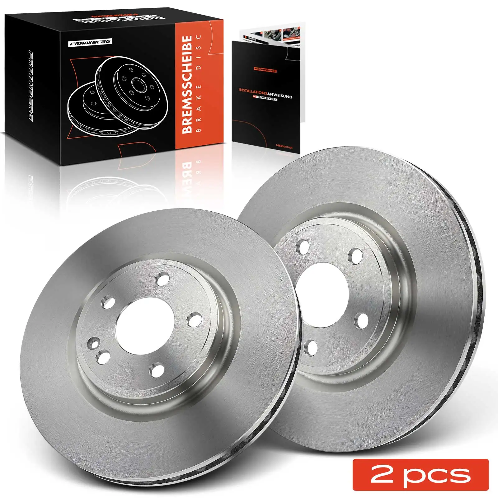 Frankberg 2x Bremsscheibe Vorderachse Links Rechts für Mercedes-Benz W176 W242 W246 C117 X117 2464212612 A2464212612 402065DH0A