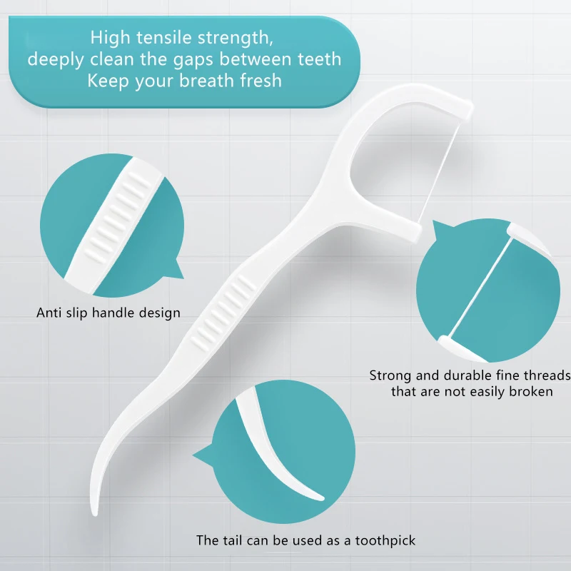 ไหมขัดฟันสำหรับผู้ใหญ่150/300/600ชิ้นไหมขัดฟันไหมขัดฟันแบบพกพาชุดที่ใช้ในบ้านไหมขัดฟัน