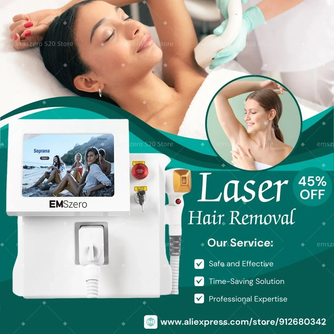 

2025 Latest Portable Triple Wave 808nm Diode Laser Hair Removal Machine with Advanced Cooling for Painless Permanent Results