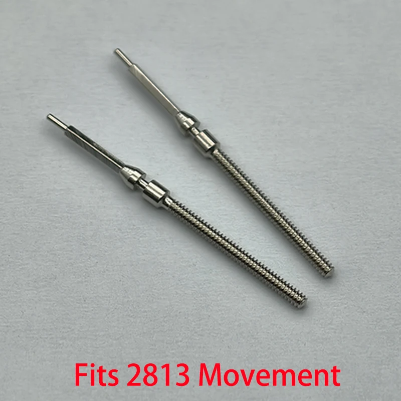 2PCS/4PCS 2813 스테인리스 스틸 크라운 무브먼트 크라운 스템 2813 자동 기계식 무브먼트 스템 교체 부품