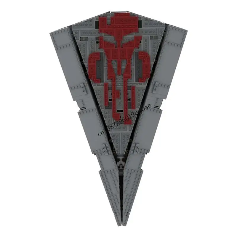 1694PCS Star Battle ภาพยนตร์ Mandaloring Space Destroyer รุ่น DIY สร้างสรรค์ไอเดียของเล่นเด็กประกอบปริศนาของขวัญวันเกิด MOC-75394