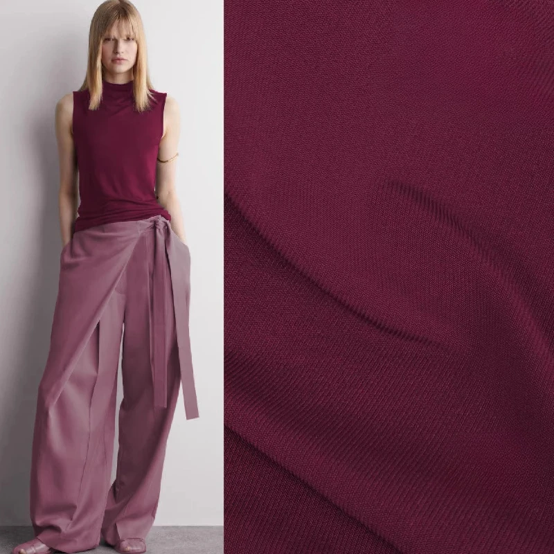 Weinroter Stretch-Netzstoff für DIY-Kleider Unterhemden Dessous Korsetts Abendkleider Nähen Handwerk Bekleidung Mode-Stoff