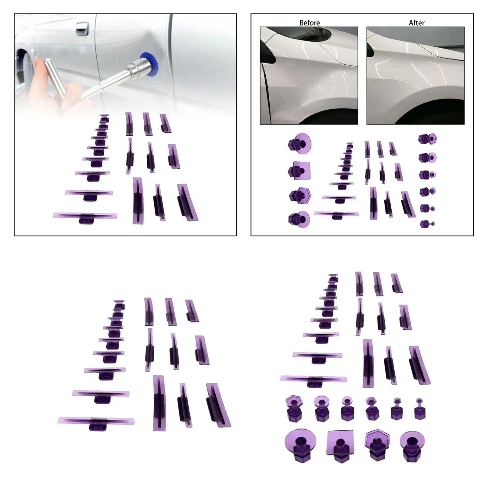 Dent Removal Puller Tabs Kit Car Dent Repair Tools Durable Variety Size