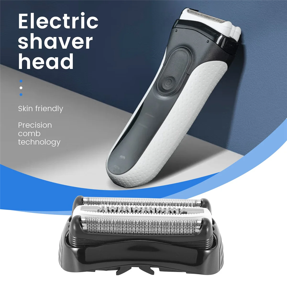 ¡Ventas! Para Braun Razor Head 3 Series 21B 330 Knife Net 32B 3010S 32B 320S 3000 340 Accesorios, 32B