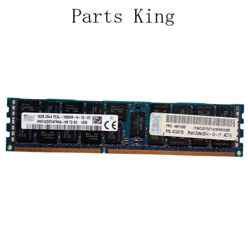 

For X3620 M3 X3630 M3 X3630 M4 49y1563 49Y1565 Server Memory 16G