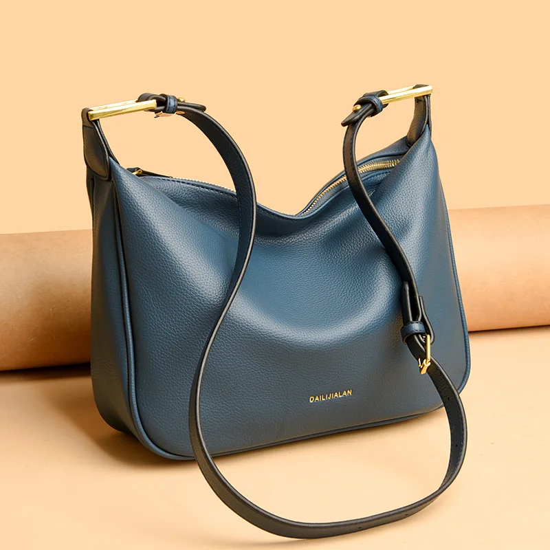 Sac à main en cuir souple pour femme, célèbre designer de luxe, sacs à bandoulière, portefeuille, haute qualité, populaire, initié, nouveau, 2024