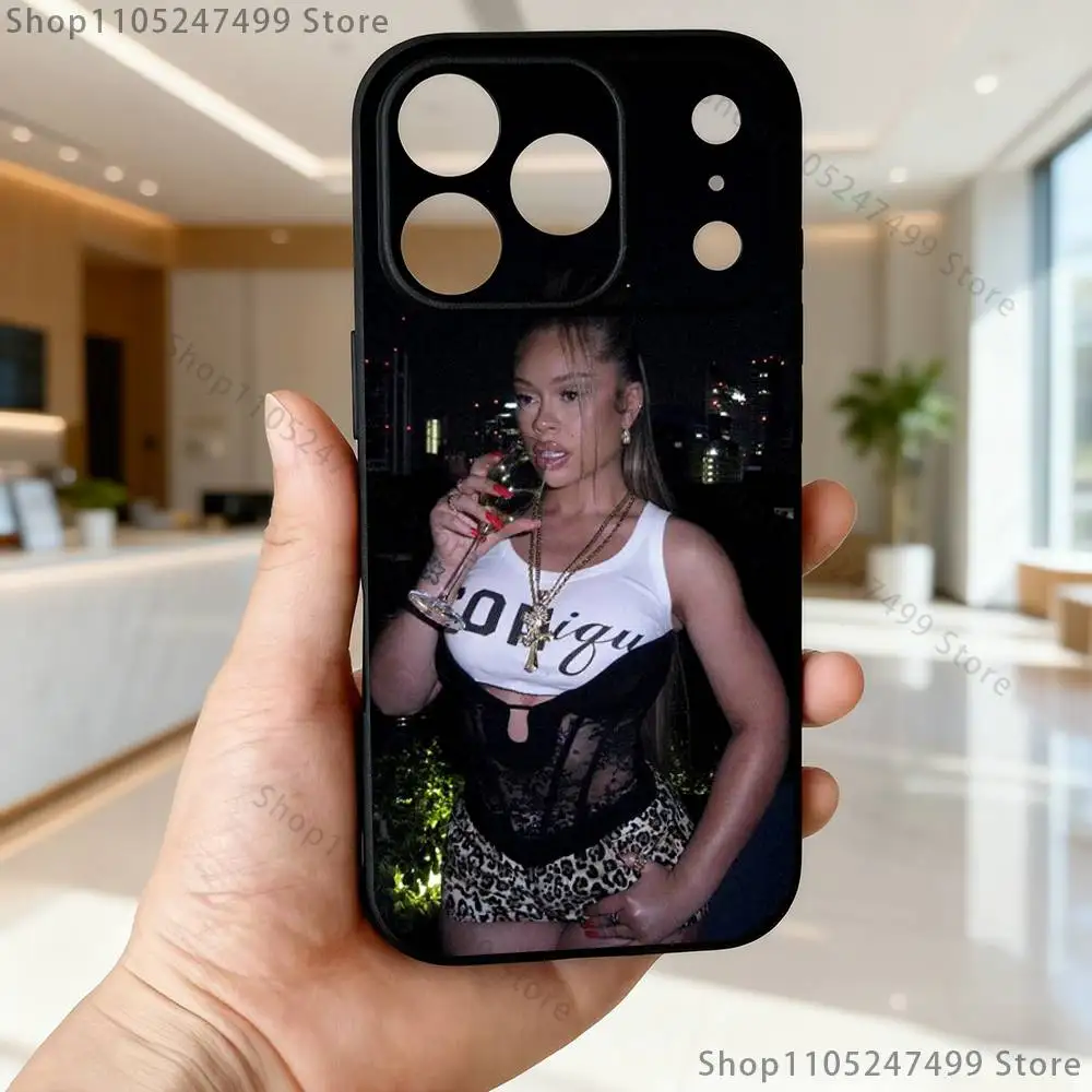 حافظة هاتف سينجر L-Latto لهاتف آيفون 17,16,15,14,13,12,Pro,Max,Plus,E,SE4,Air,Mini Black Soft Box