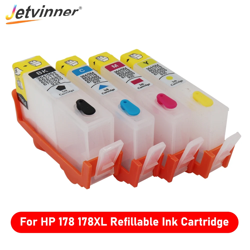 

Refillable Ink Cartridge For HP 178 178XL Ink Cartridge with ARC Chip For HP 3070A 3520 Photosmart 5510 6520 B110a B109n Printer