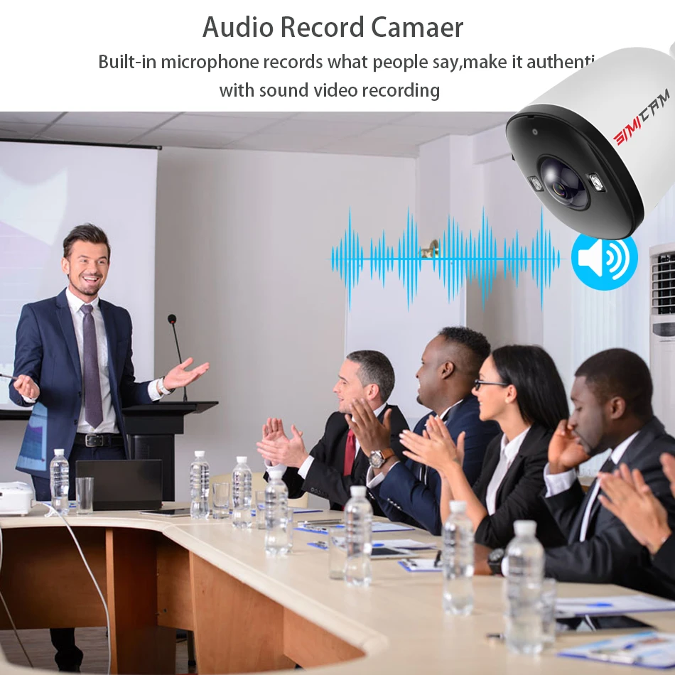 4K 8MP Ultra large wide angle lens POE IP Caemra 5MP 4MP 1.6MM 2.8MM Smart alarm color night vision work with NVR Audio Onvif image 2