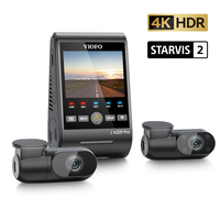 VIOFO A229 PRO Dashcam Front and Rear 4K+2K HDR Dual Dash Cam with Sony STARVIS 2 Sensors Super Night Vision Voice Control