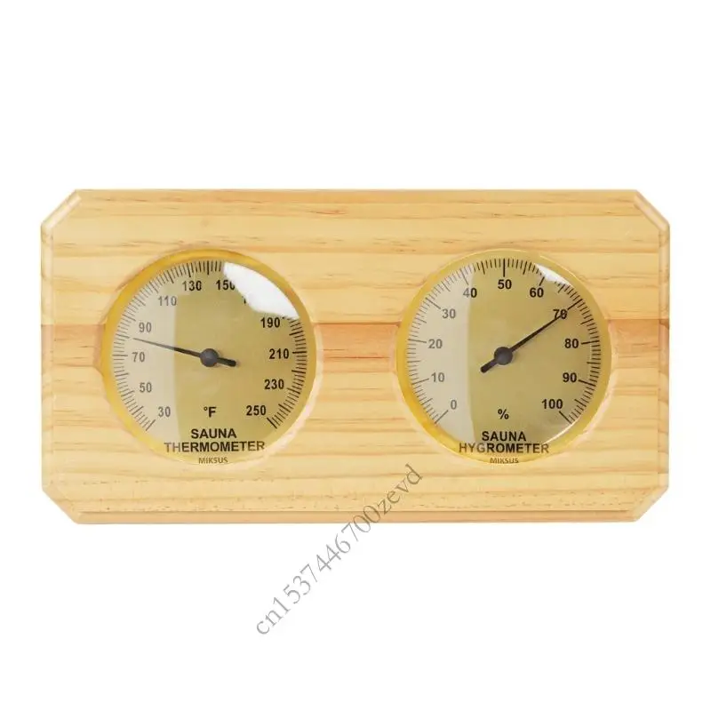 

Парная комната двойная функция гигрометр Термограф стена, установленная с дисплеем ° F для туманного курорта и домашнего p9yb