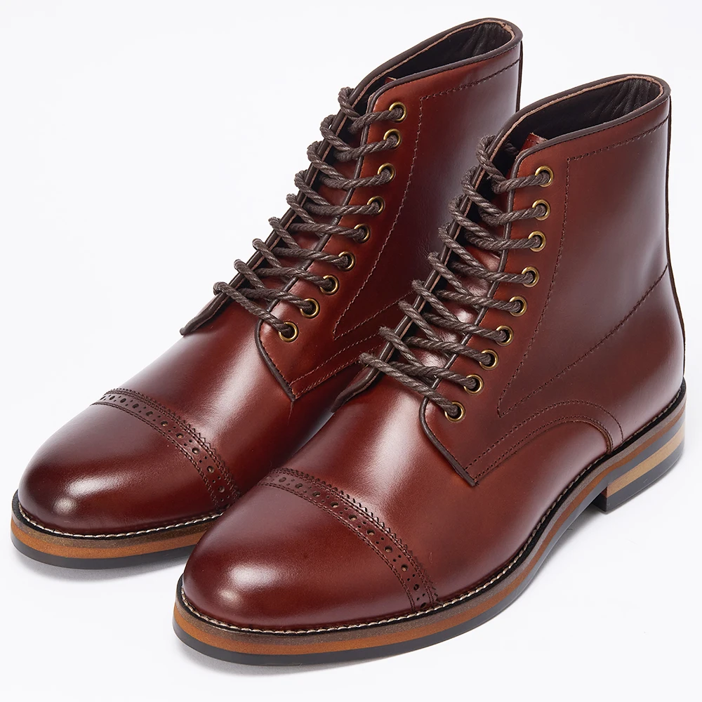 Online Wholesale Supplier High Quality Chelsea Boots Men Calf Leather Western Ankle Boots Chaussures Pour Hommes Shoes Stock Men