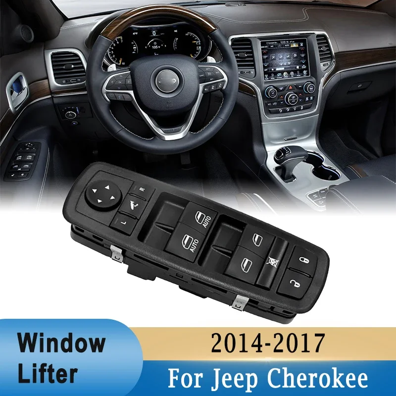 For Jeep Cherokee 2014-2017 Automotive Window Glass Control Lifter Switch  68141890AA Intelligent Window Closer Master