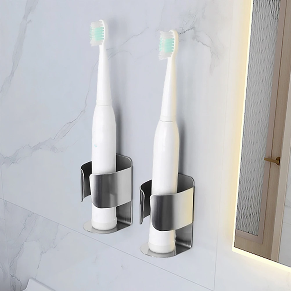 

3 Pcs Electric Toothbrush Holder 304 Stainless Steel Wall Mounted Bathroom ganizer Travel Rack Storage Protective