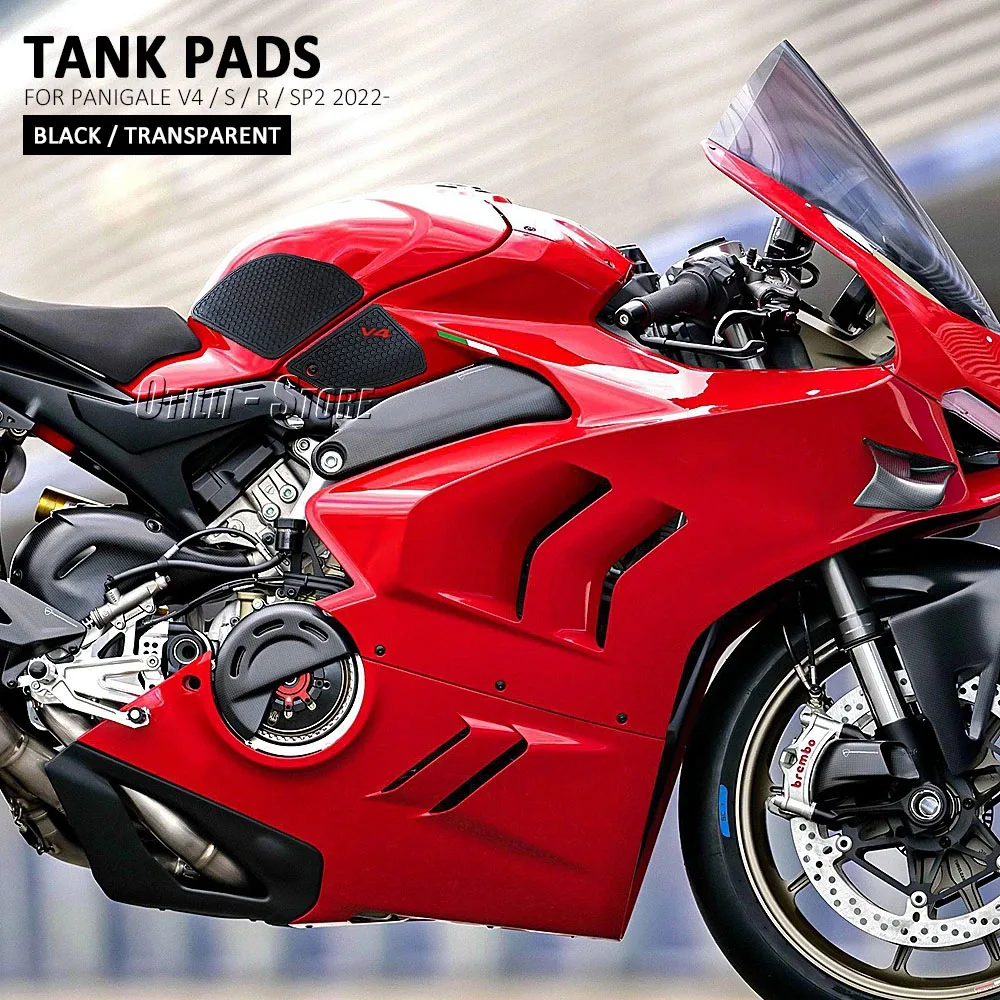 Motocicleta para ducati panigale v4 panigale v4s v4 r sp2 2022 2023 almofadas de aperto do tanque de combustível tração do joelho anti-deslizamento adesivo do tanque de combustível
