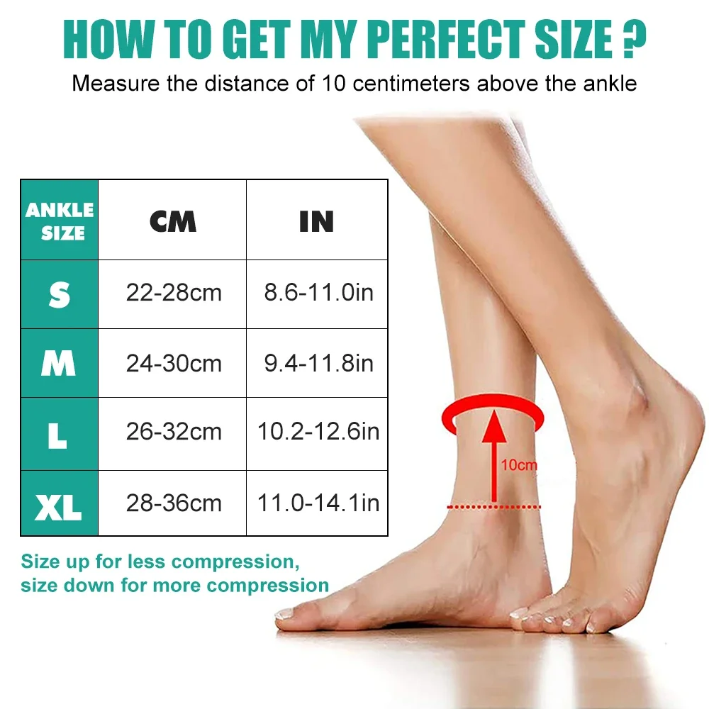 1PCS Ankle Brace for Women/Men,Compression Ankle Support for Sprain & Strain, Achilles Tendonitis, Plantar Fasciitis & Recovery