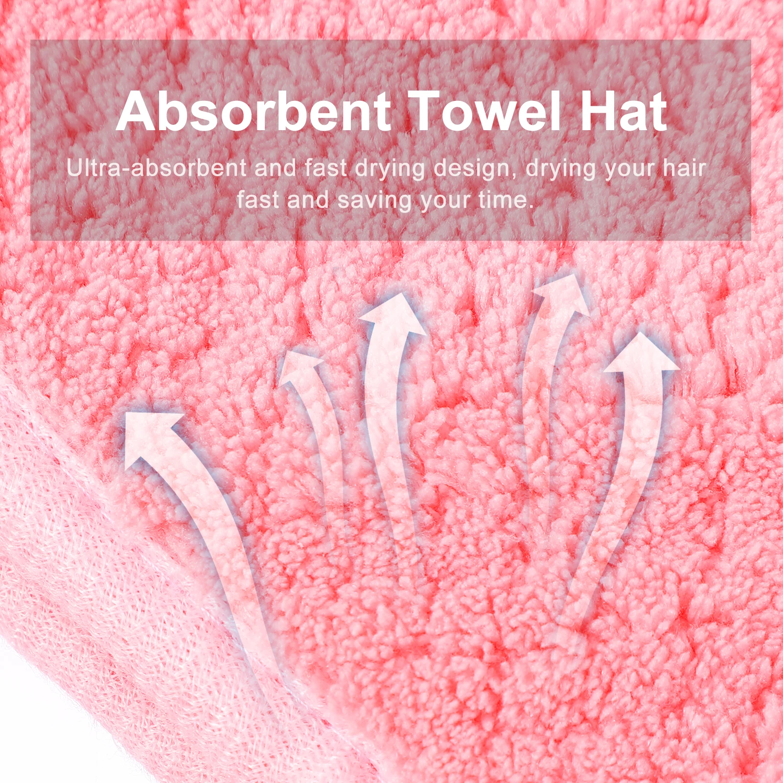 

Fast Drying Hair Cap Coral Velvet Pineapple Bathing Wrap Hat Pink Microfiber Towel for Home Salon Quick Dry Portable Lightweight