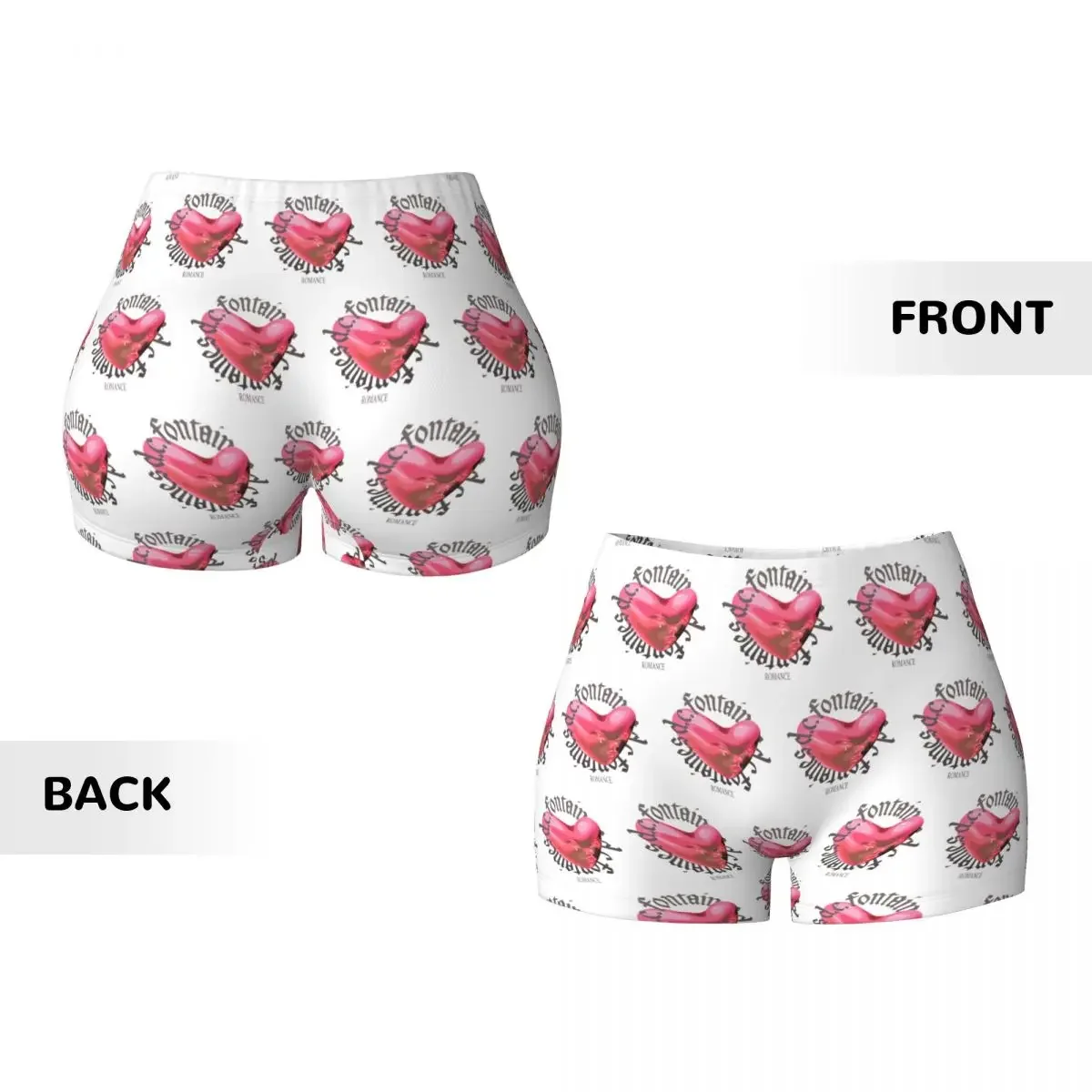Custom Fontaines DC Romance Yoga Shorts Women Gym Workout Running Athletic Volleyball Biker Shorts