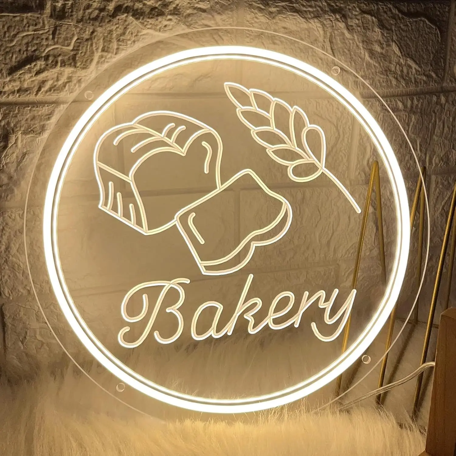 

Bakery LED Neon Light - USB Powered, With Dimmer, Adjustable Brightness, Perfect for Kitchens, Cafes, Bakery Shops
