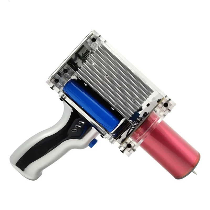 

-A89Z Handheld For Tesla Coil Gun 80W 6A High Voltage Generator 2900Mah Artificial Lightning Coil Portable US Plug