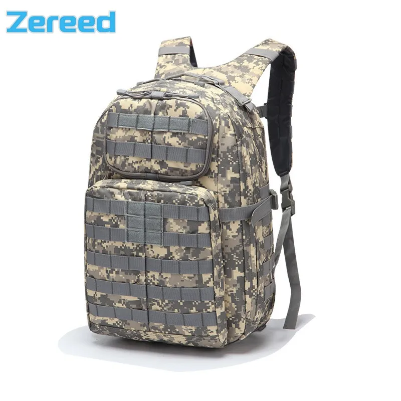 

45L Large Capacity Tactical Backpack Men's Rucksack Outdoor Travel Hiking Camping Hunting Climbing Casual Bags