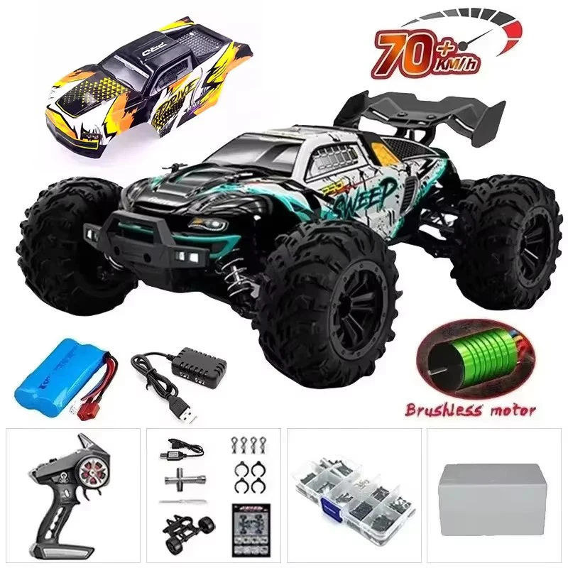 Adult Children Christmas Gift Toys 1:16 70Km/h or 50Km/h Four-wheel Drive RC Car Remote Control Car High Speed Drift Racing Car