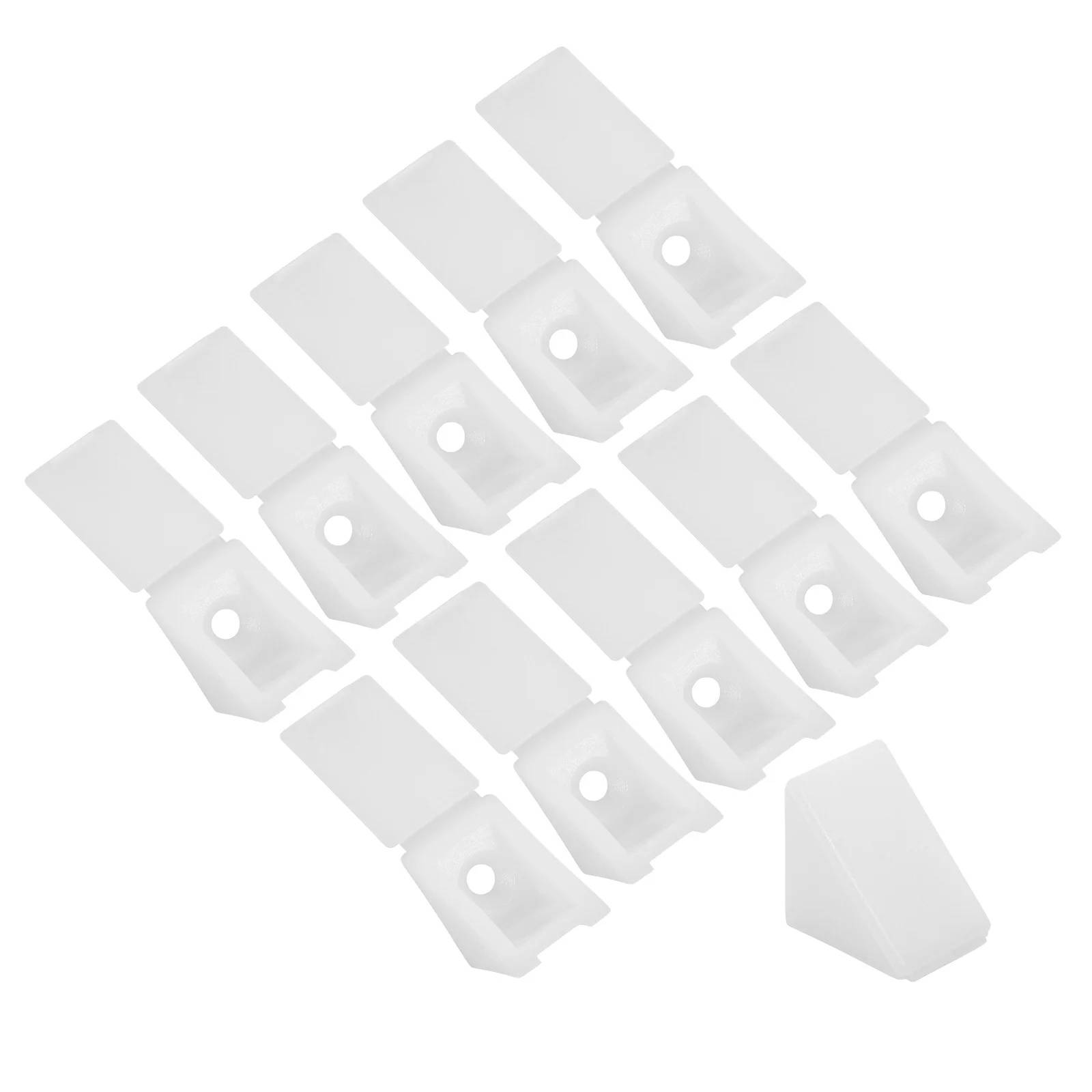 

100pcs Plastic Corner Brace Wedges For Drawer Cabinet Bottom Support 90° Angle Bracket Furniture Reinforcement Drawer Mending