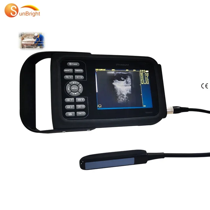 Sun-808F handheld good quality mini portable 2D black and white vet animal use pet ultrasound scanner