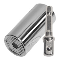 Universal Socket Wrench Head Set Sleeve Gadget 7-19mm Power Drill Adapter Spanner Key Nut Magic Grip Multi Hand Tools multitool
