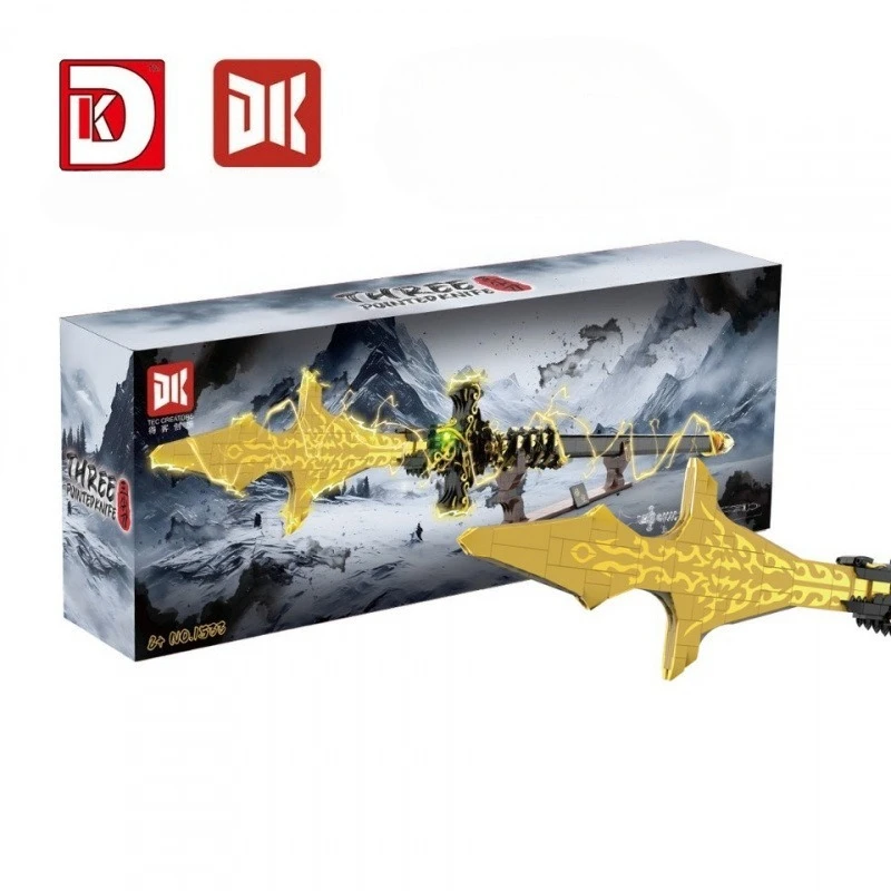 Puzzle Three Knives Two Knives Yang Jian Collection Level Exquisite Ornaments DIY Creative Assembly Building Blocks Toy Gift Set