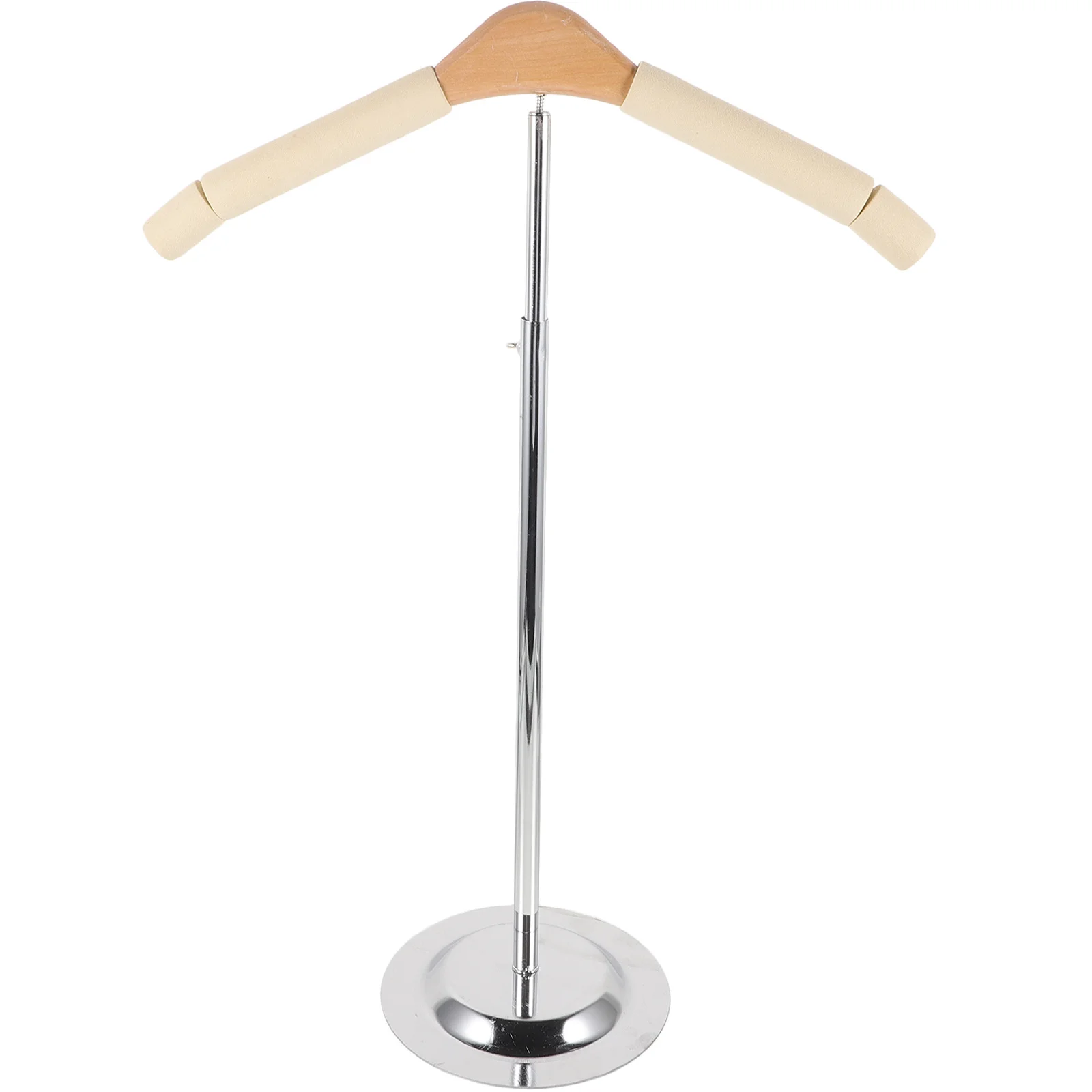 

T Shape Clothes Display Rack Standing Durable Clothes Holder Wood Metal for T Shirt Dress Display Stand Clothing Hangers