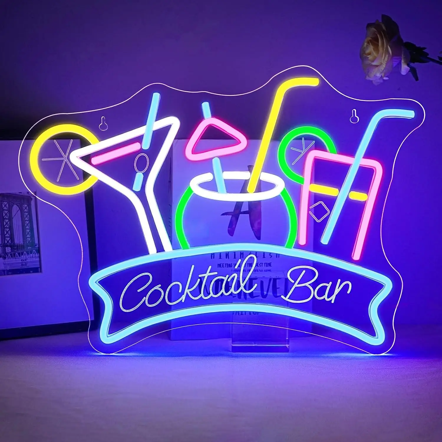 

Cocktail Bar Neon Light Sign Juice LED Neon Sign USB Dimmable for Homebar Party Pub Club Man Cave Bistro Wall Decor Opening Gift