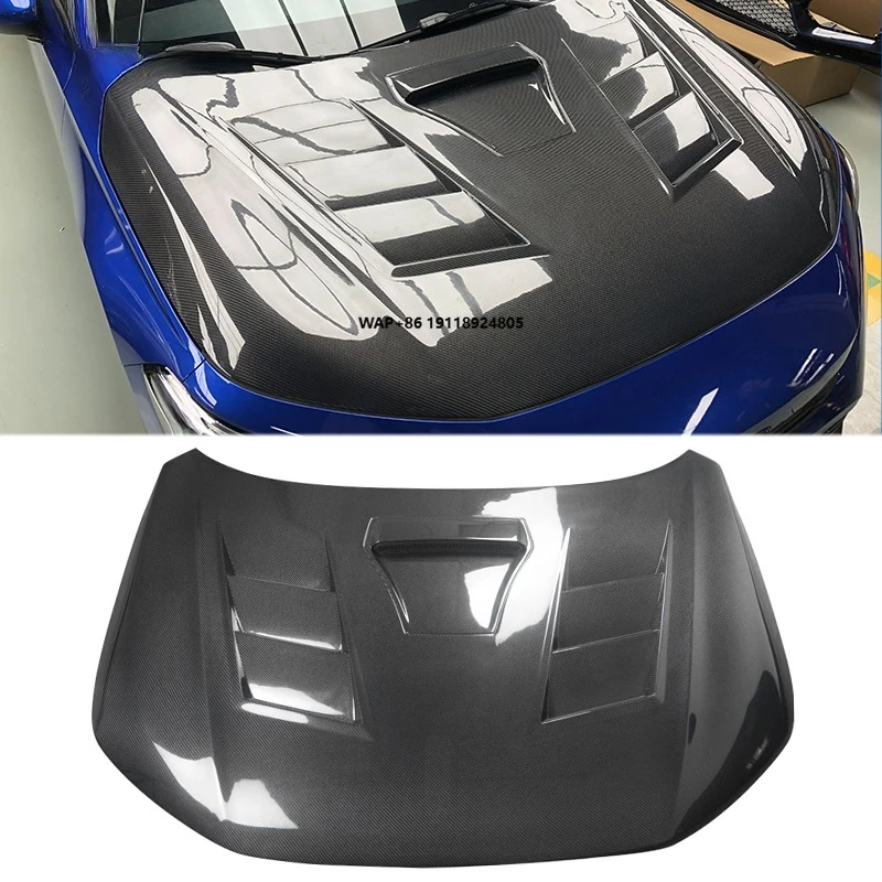

Evo Style Carbon Fiber Front Vented Engine Hood for Gen 11 2021-2024 New Condition Carbon Engine Cover