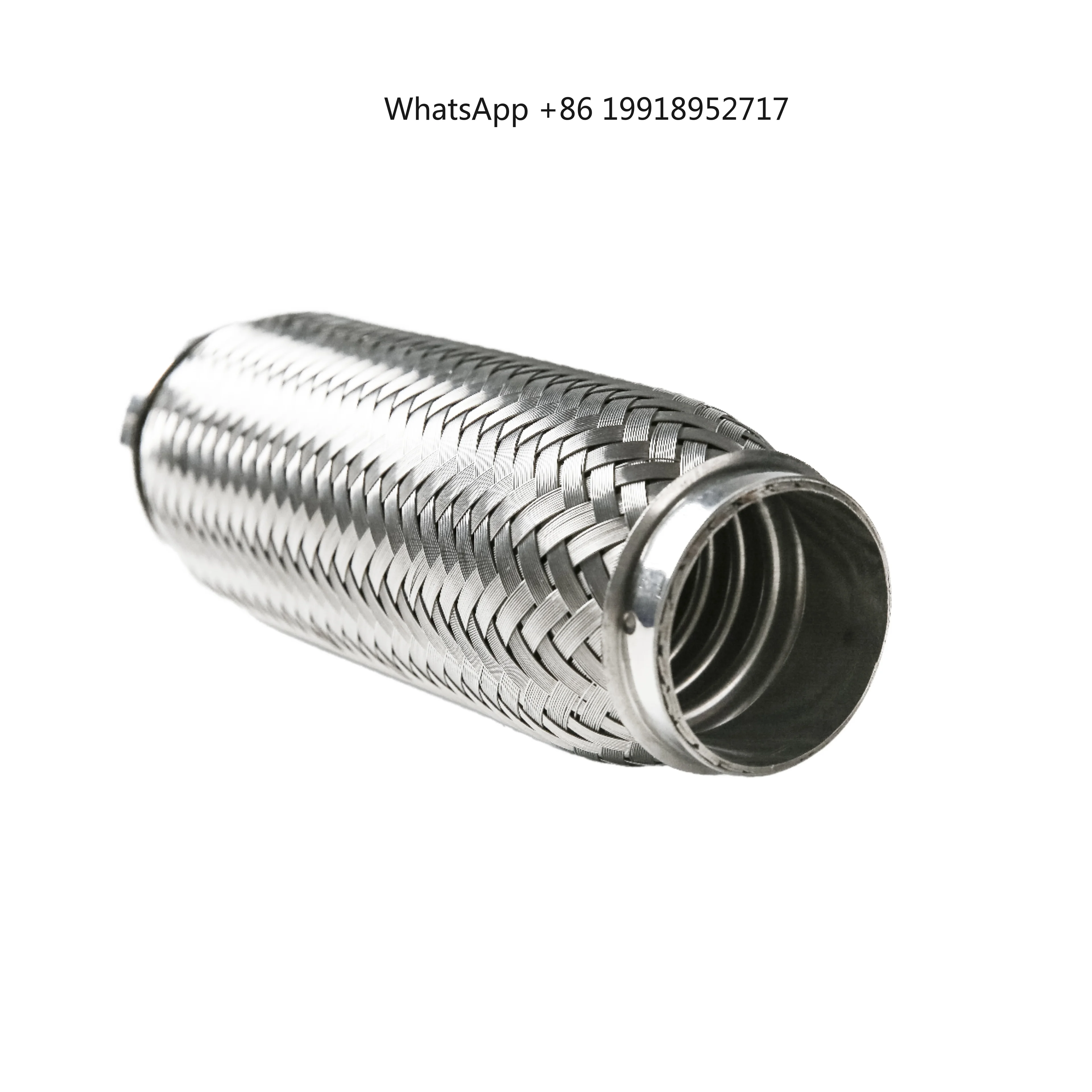 Wholesale Universal Fit 45*100mm Autozone Stainless Steel Double Braid Exhaust Flex Pipe Inner/Outer Braids 1.75