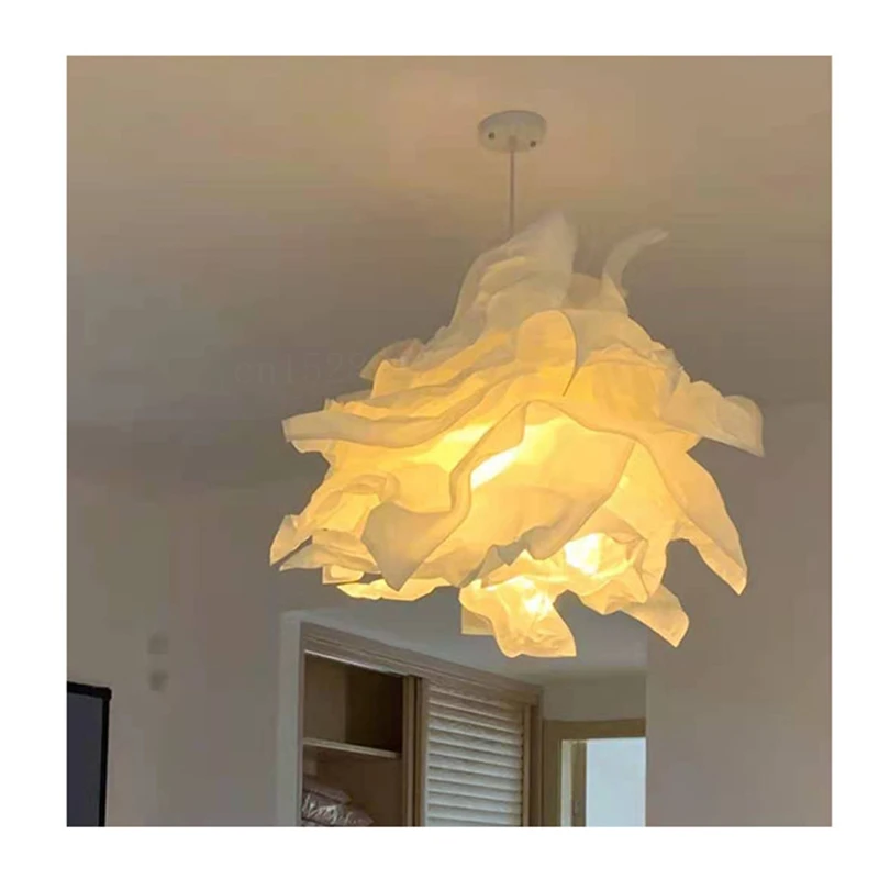 Nordic Paper Lampshades Pendant Lights Living Room Creative Christmas Hanglamp Restaurant De Paper DIY Cloud Lamp Fixtures