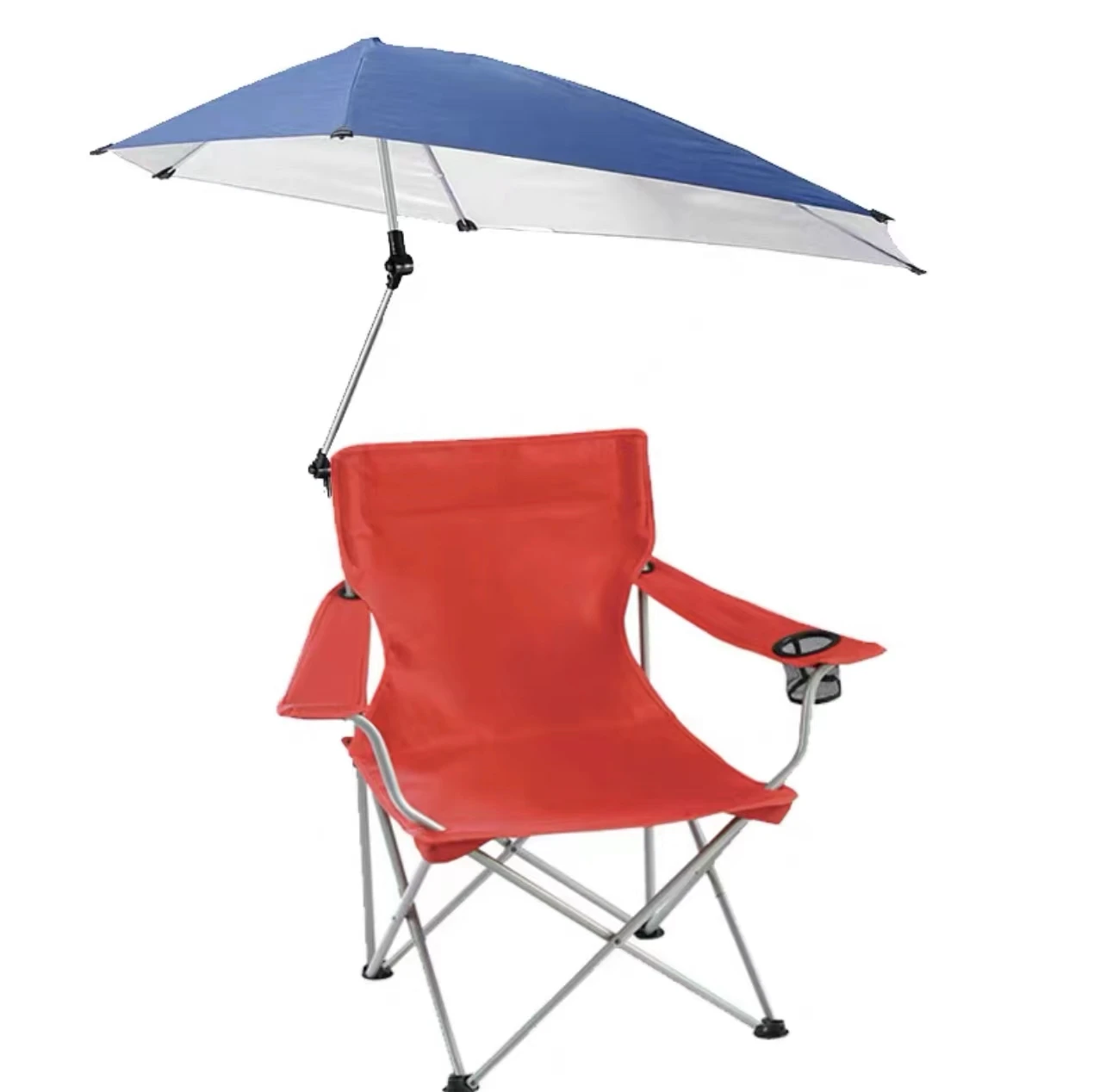 

Hot Sale Traveling Stool Foldable Fishing Chair Foroutdoor Activities Large Plus Side Bag Shade Leisure Beach Umbrella Chair