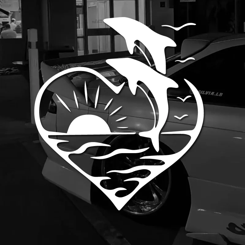 

CUTE Dolphin Stickers Make Your Car Look Fun and Lovable,for Cars, Trucks, Walls, Laptops, Windows, Motorcycles, Bumpers